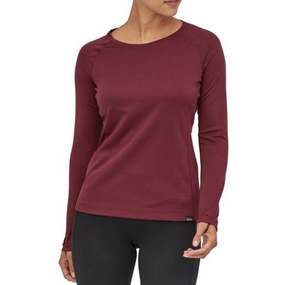 Patagonia Tops - Patagonia Capilene® Midweight Crew Base Layer Long Sleeve Maroon Size S